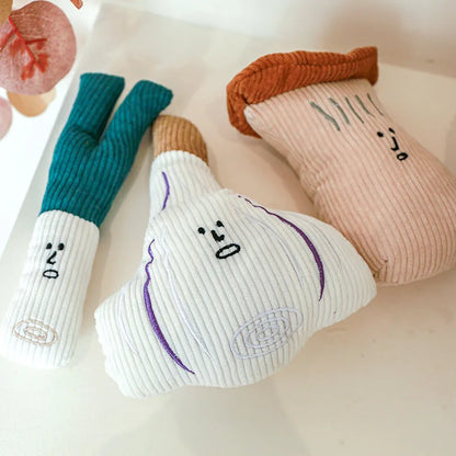 Vegetable Plush for Dogs – Leek, Mushroom and Garlic