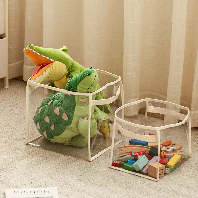 Panier de Rangement Transparent pour Jouets et Accessoires de Chiens