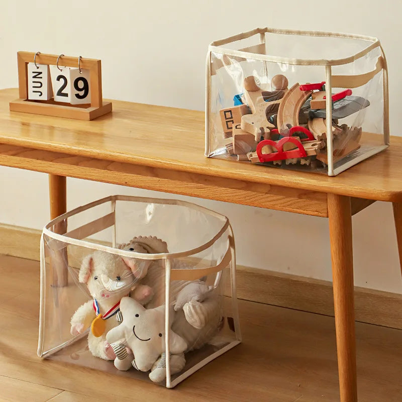 Panier de Rangement Transparent pour Jouets et Accessoires de Chiens