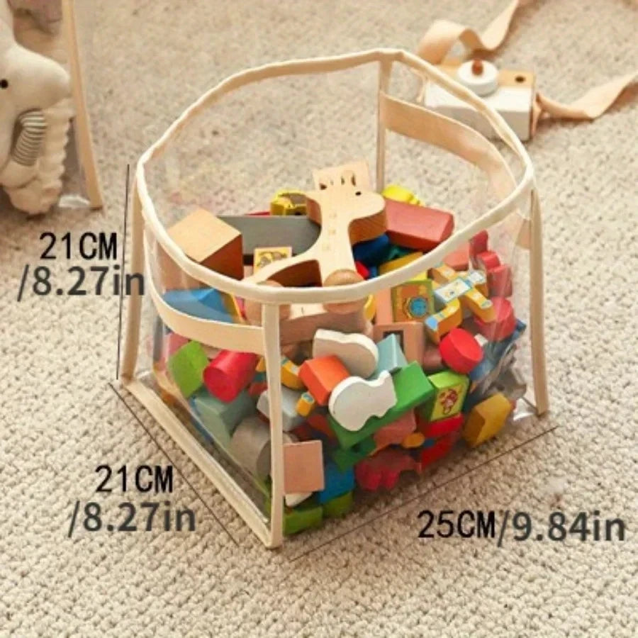 Panier de Rangement Transparent pour Jouets et Accessoires de Chiens