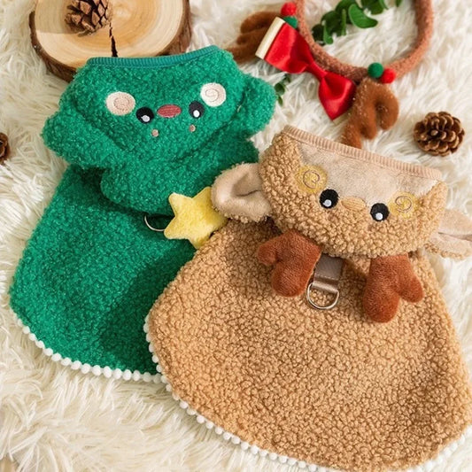 Christmas Hooded Coat for Dogs