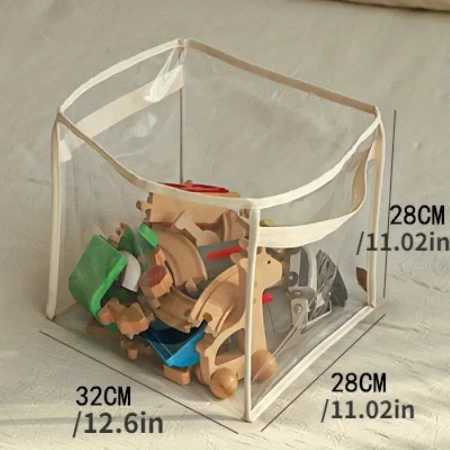 Panier de Rangement Transparent pour Jouets et Accessoires de Chiens
